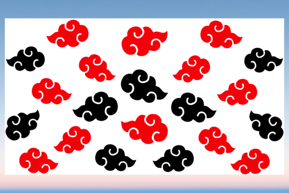 Anime Japanese Cloud 20oz Libbey Cup SVG