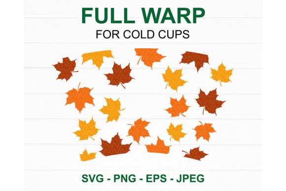 Autumn Fall Leafe Starbucks Cup SVG: Graphics for Crafts