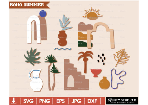 BOHO Summer Svg & BOHO Cup Svg: Graphics for Crafts-Driven Branding