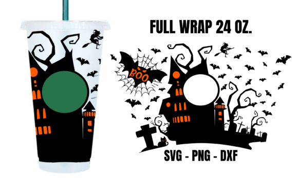 Boo Halloween Starbucks Cup SVG: Graphics for Crafts