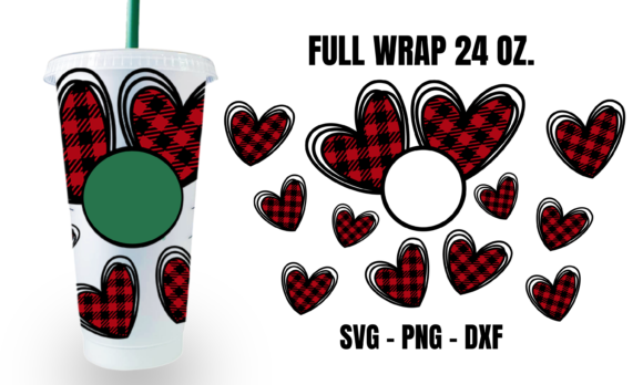 Buffalo Plaid Starbucks Cup SVG