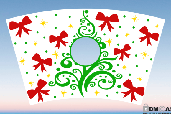 Christmas Tree Gift Starbucks Cup Svg Graphics
