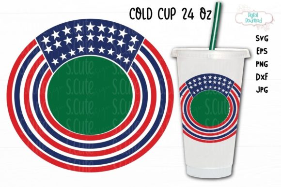 Cold Cup Ring SVG: 4th of July Graphics & Illustrations