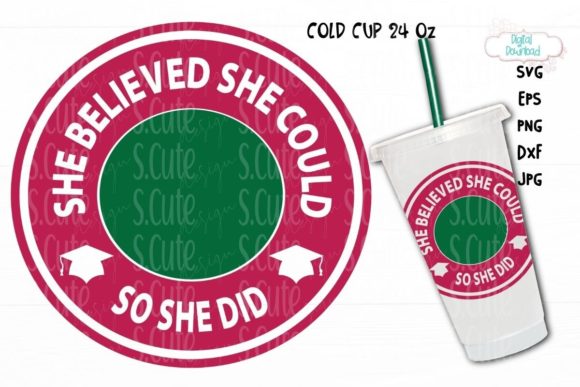 Cold Cup Ring SVG & She Believed Cup SVG — Graphics & Illustrations for Handmade Brands