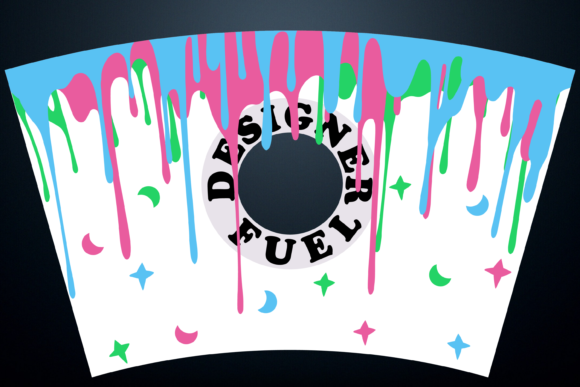 Designer Fuel Paint Starbucks Cup SVG: Graphics & Print Templates