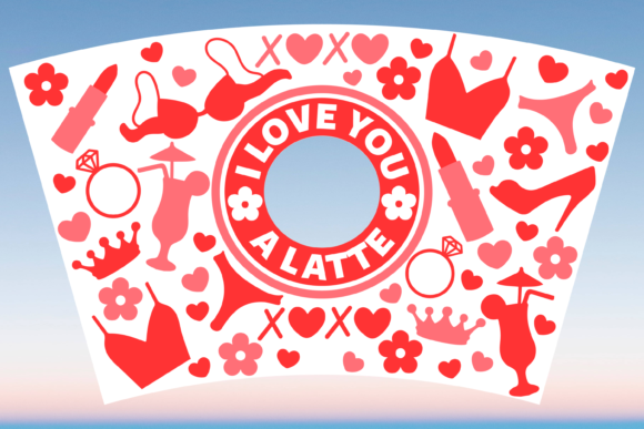 Funny Valentines Day Starbucks Cup Svg Graphics & Print Templates