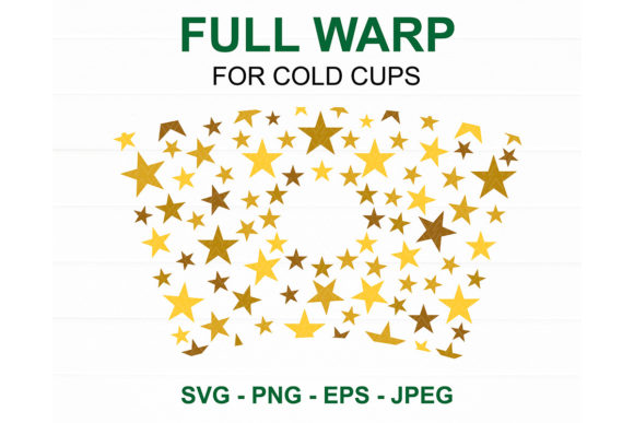 Golden Star Starbucks Cup SVG: Graphics for Crafts Sellers