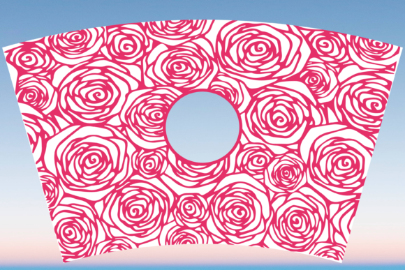 Roses Flower Spring Starbucks Cup SVG Graphics