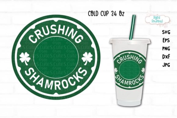 Shamrock Crusher Cup SVG: Graphics & Illustrations