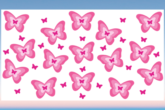 Y2k Butterflies 20oz Boho Libbey Cup SVG: Graphics & Print Templates